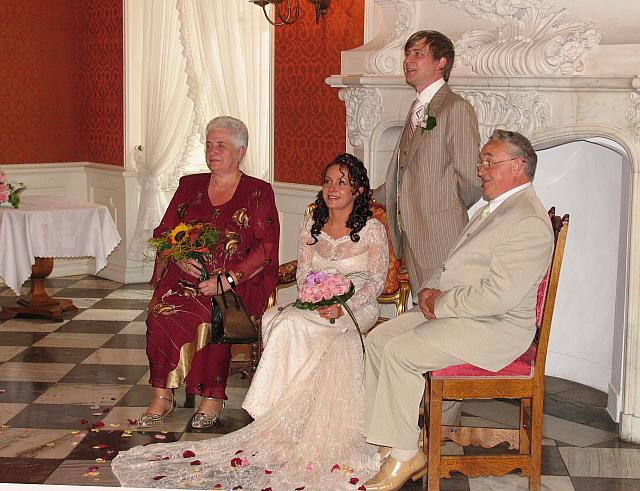 Brides parents Bronislawa and Czeslawa
